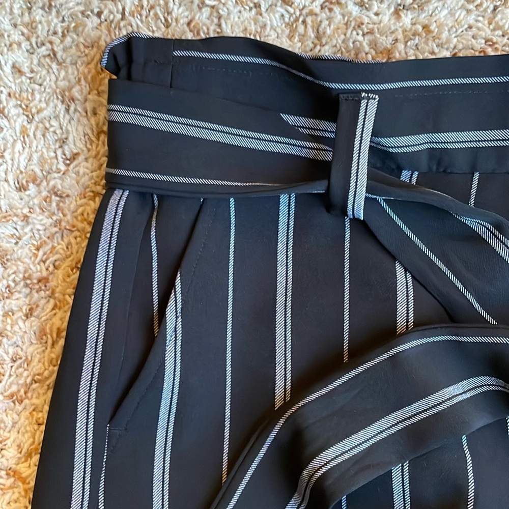 NWOT Cropped wide leg trousers with paper bag waist - Picture 5 of 10